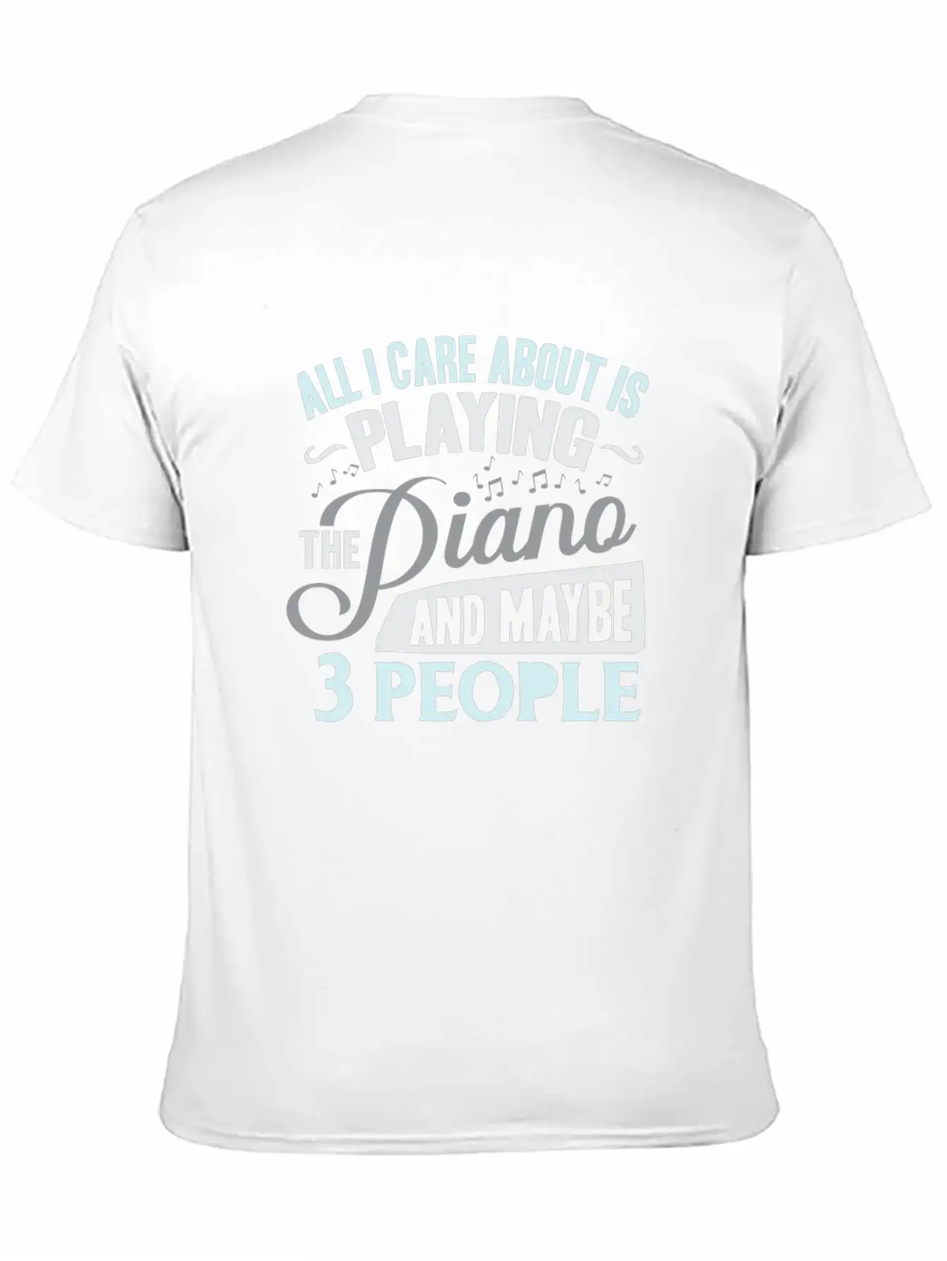 Piano Stylish Everyday T-Shirt – Unisex Basic Cotton Tee