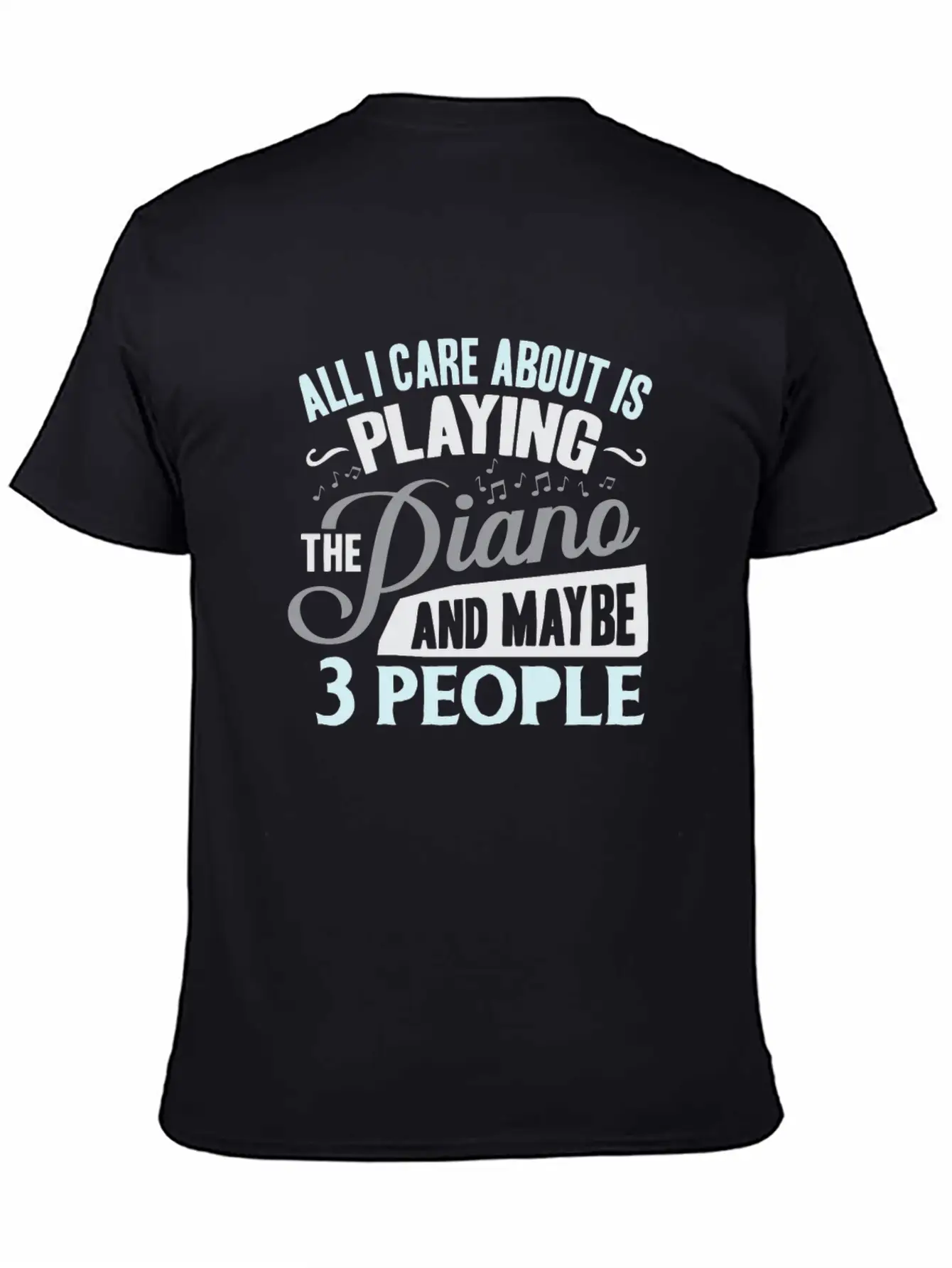 Piano Stylish Everyday T-Shirt – Unisex Basic Cotton Tee
