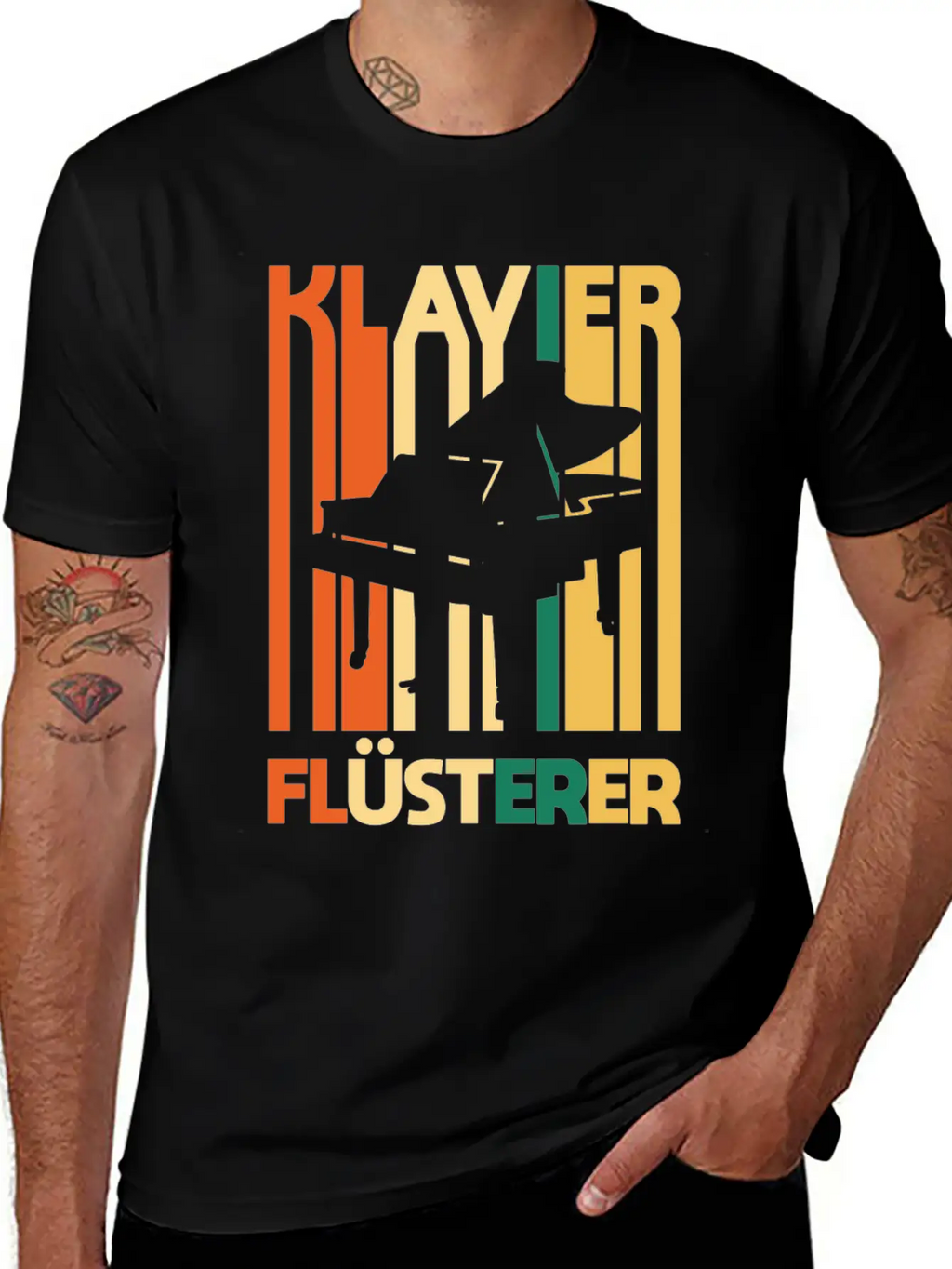 Piano Unisex Casual T-Shirt – Clean Design For Daily Comfort