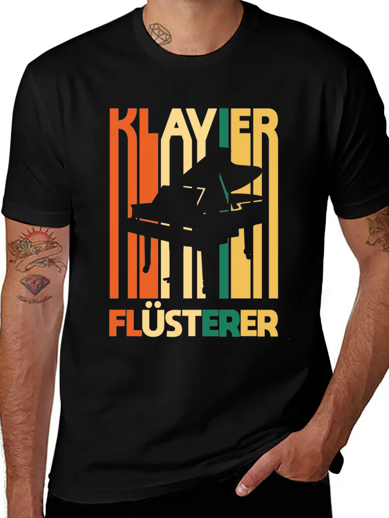 Piano Unisex Casual T-Shirt – Clean Design For Daily Comfort