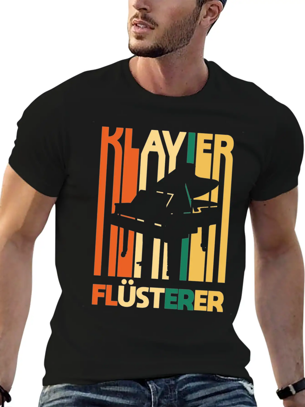 Piano Unisex Casual T-Shirt – Clean Design For Daily Comfort