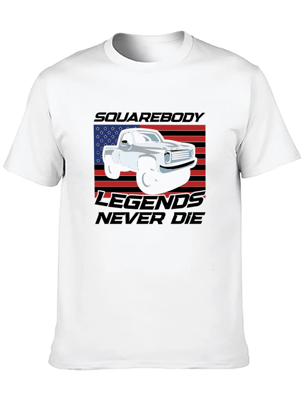 Pick Up Squarebody Truck Pickup Truck 4x4 Stylish Everyday T-Shirt – Unisex Basic Cotton Tee
