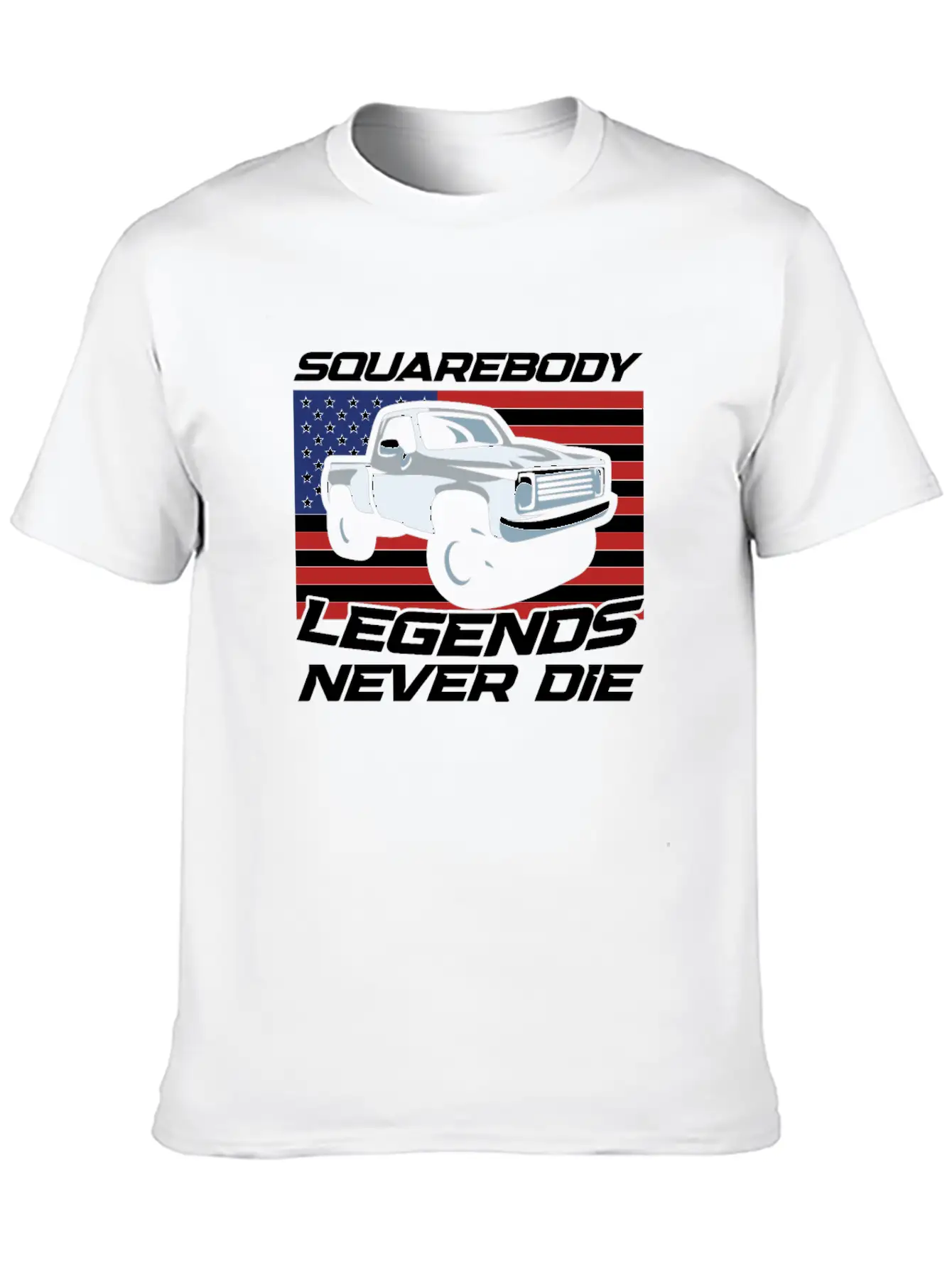 Pick Up Squarebody Truck Pickup Truck 4x4 Stylish Everyday T-Shirt – Unisex Basic Cotton Tee