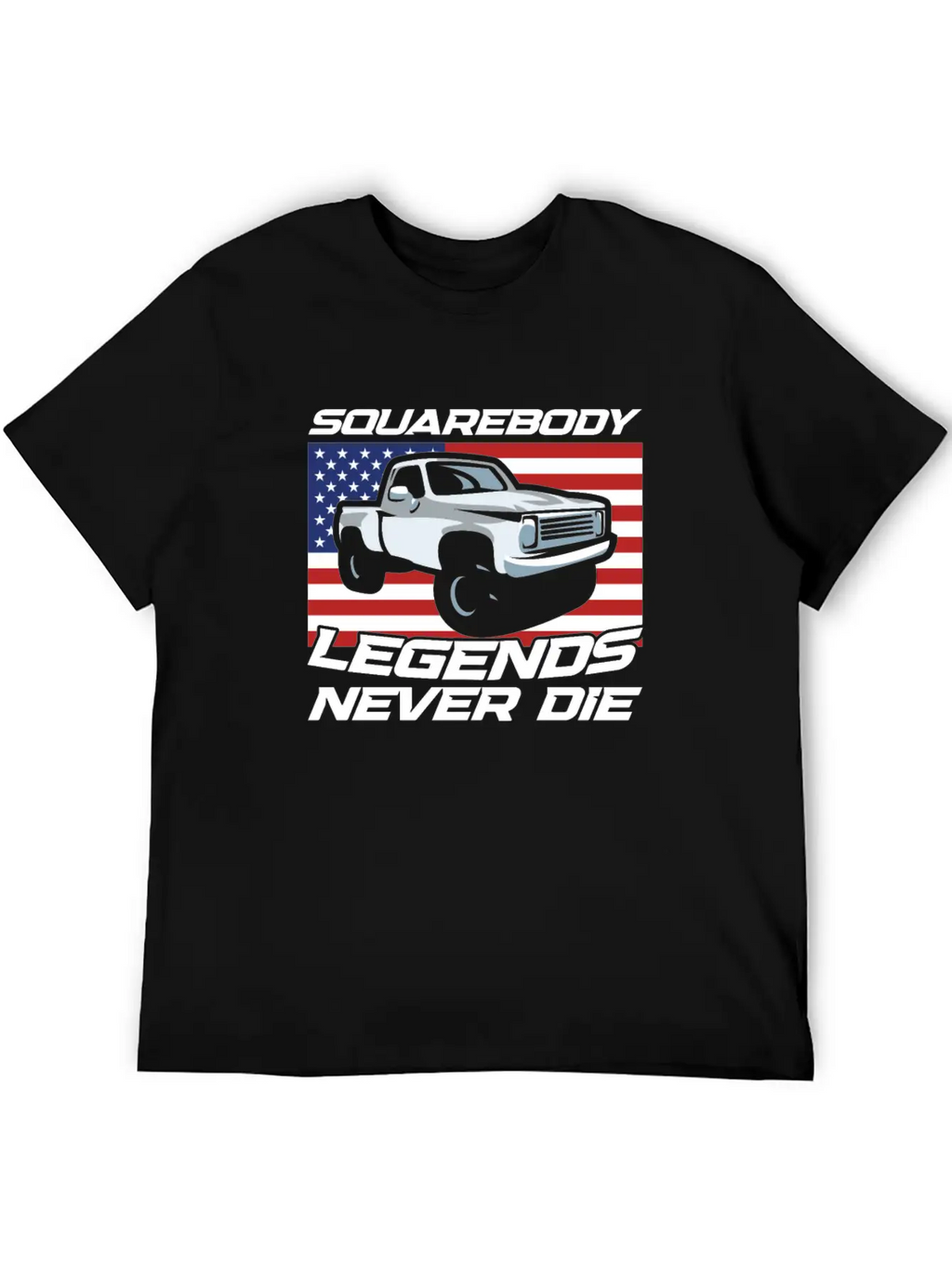 Pick Up Squarebody Truck Pickup Truck 4x4 Stylish Everyday T-Shirt – Unisex Basic Cotton Tee
