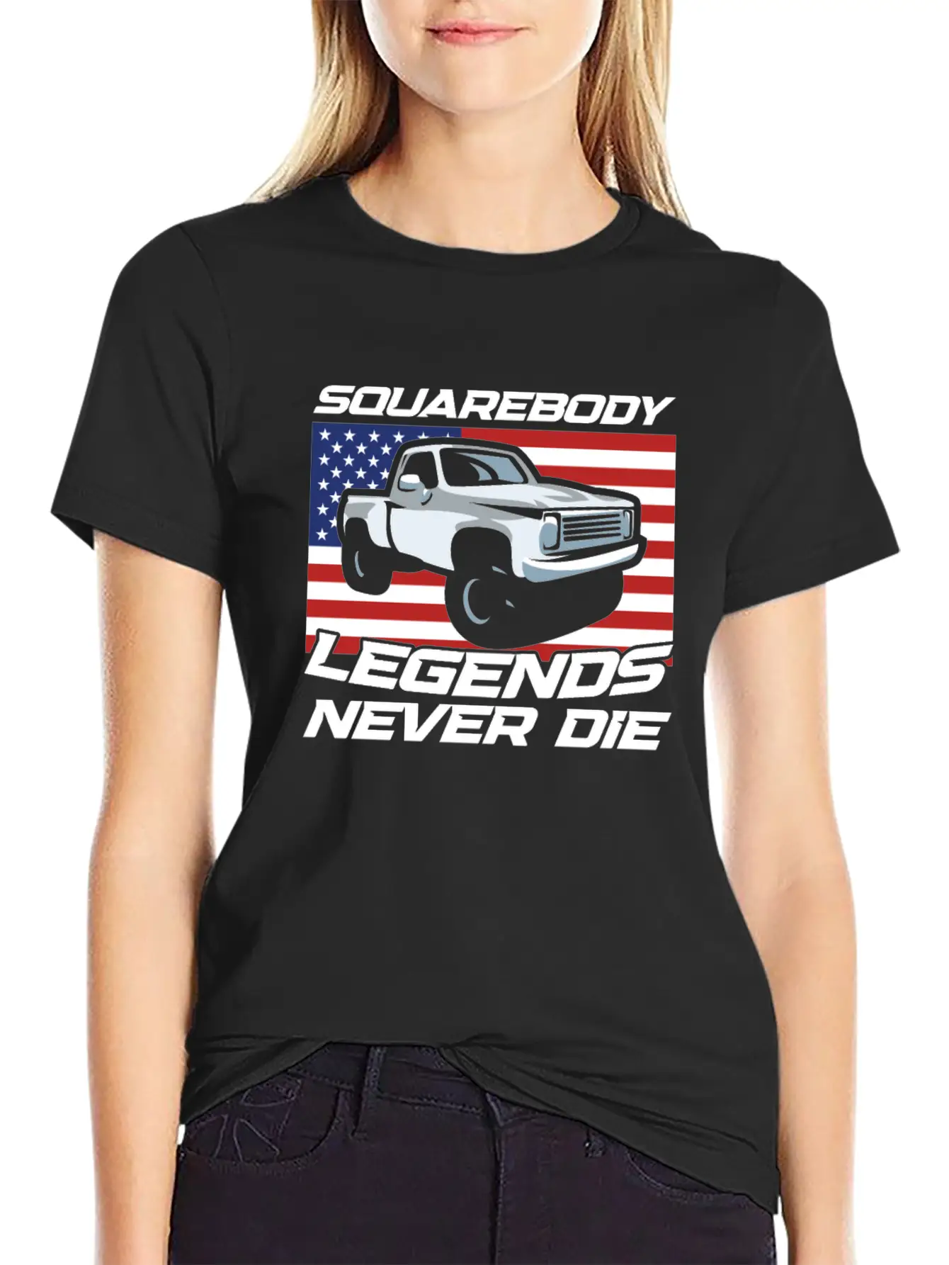 Pick Up Squarebody Truck Pickup Truck 4x4 Stylish Everyday T-Shirt – Unisex Basic Cotton Tee