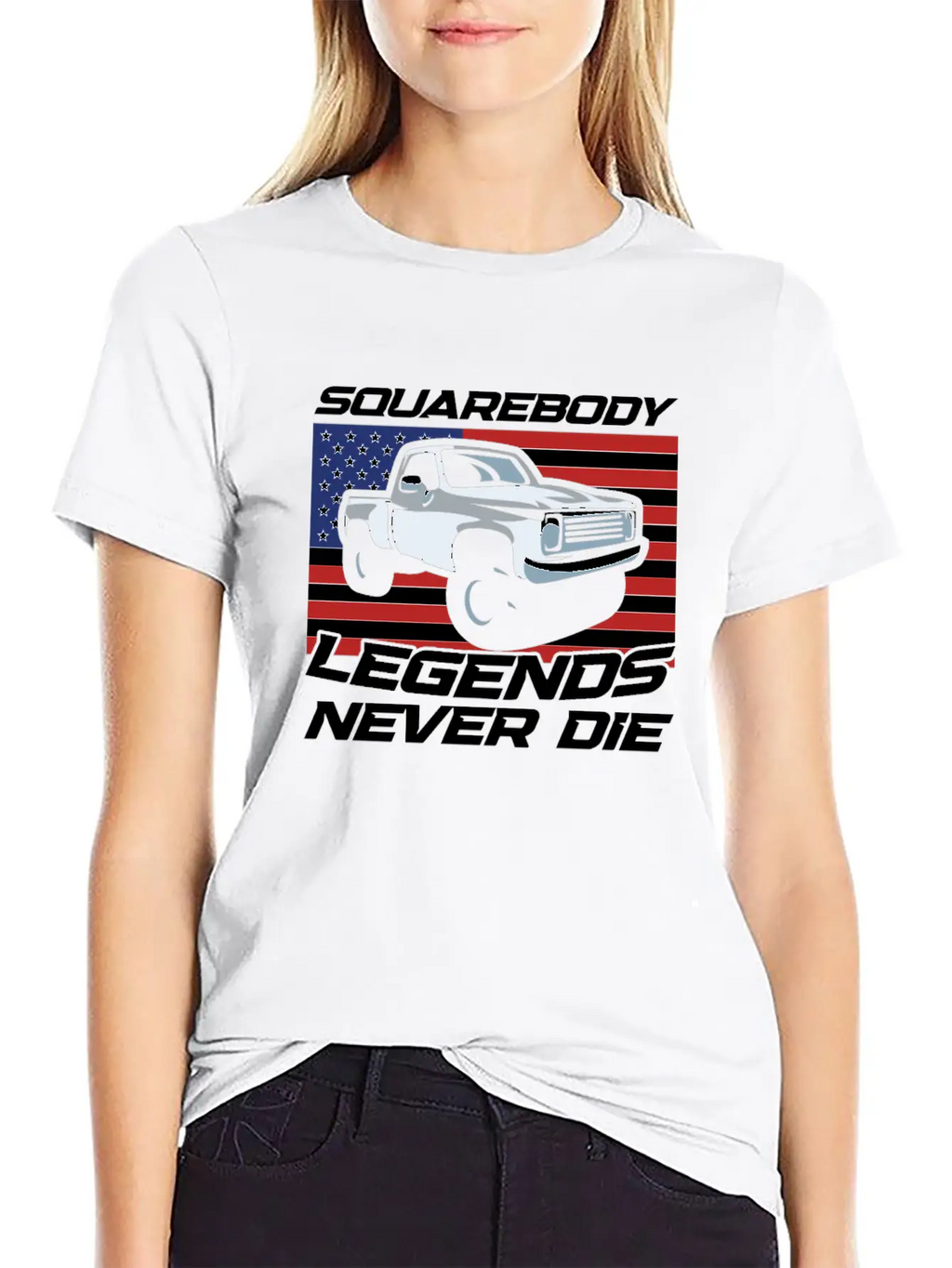 Pick Up Squarebody Truck Pickup Truck 4x4 Stylish Everyday T-Shirt – Unisex Basic Cotton Tee