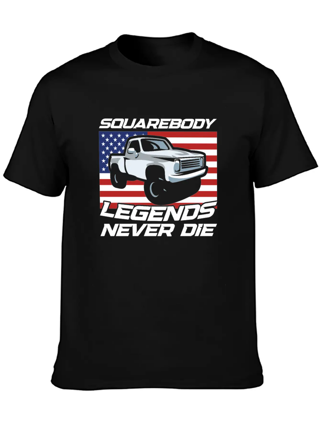 Pick Up Squarebody Truck Pickup Truck 4x4 Stylish Everyday T-Shirt – Unisex Basic Cotton Tee