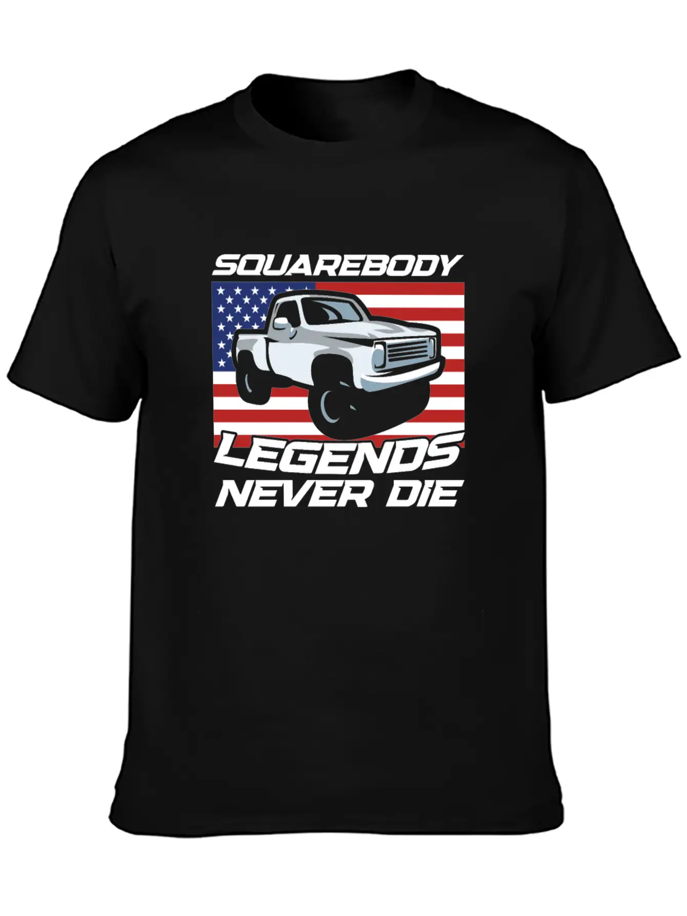 Pick Up Squarebody Truck Pickup Truck 4x4 Stylish Everyday T-Shirt – Unisex Basic Cotton Tee