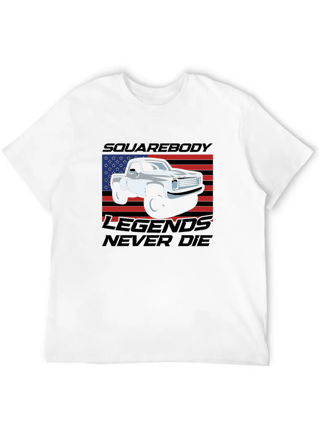 Pick Up Squarebody Truck Pickup Truck 4x4 Stylish Everyday T-Shirt – Unisex Basic Cotton Tee
