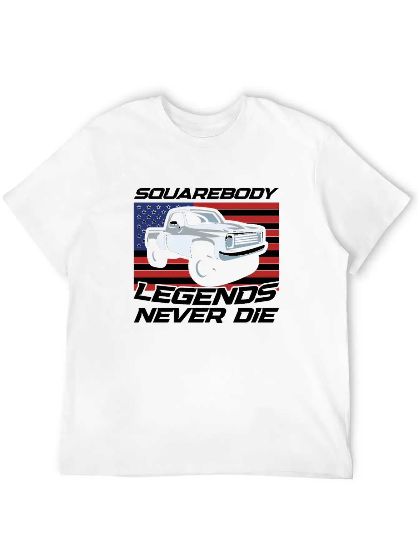 Pick Up Squarebody Truck Pickup Truck 4x4 Stylish Everyday T-Shirt – Unisex Basic Cotton Tee