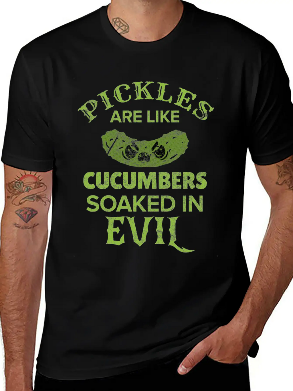 Pickle Pickles Cucumber Vegan Sour Pregnant Gift Breathable Soft Cotton T-Shirt – Timeless Casual Look