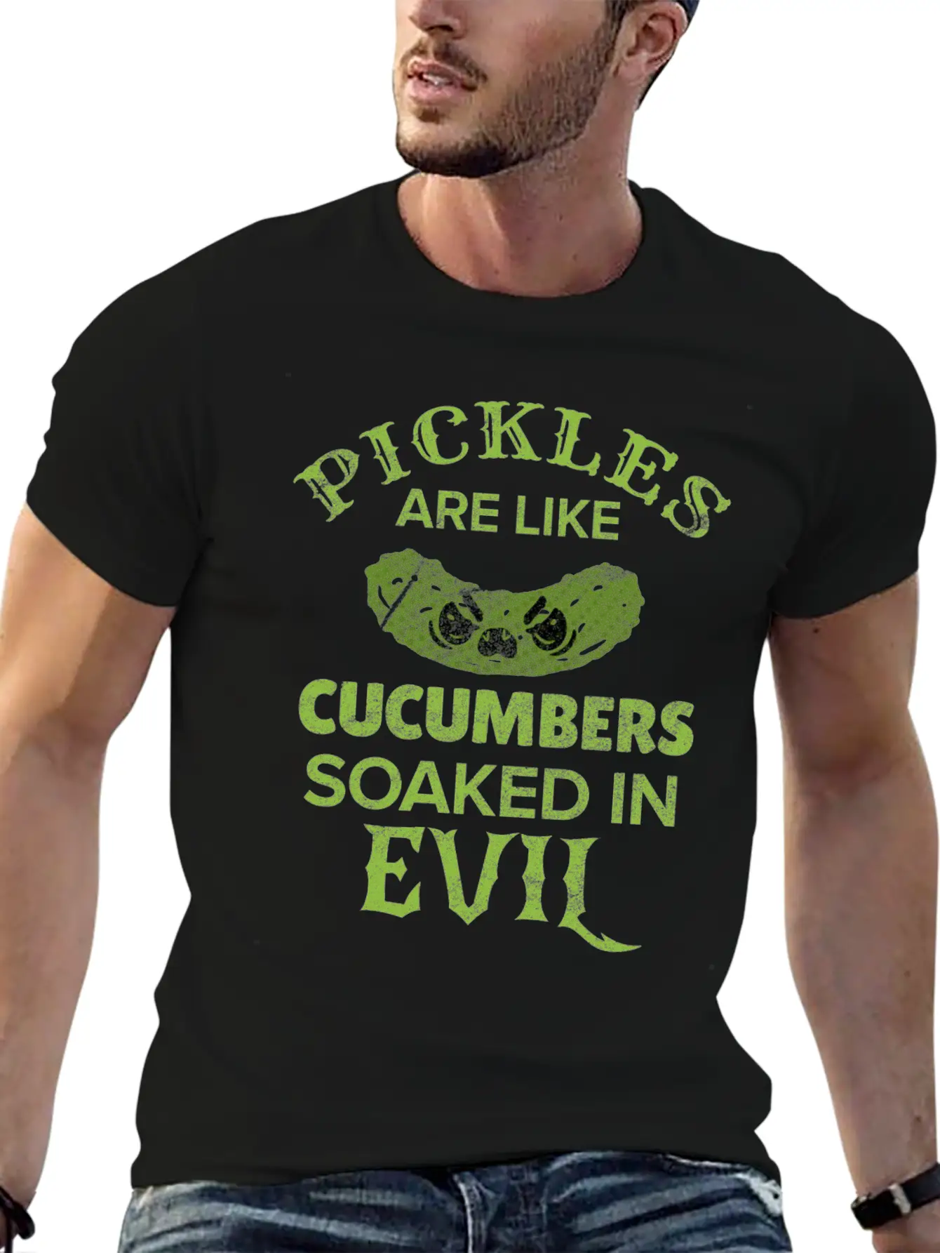 Pickle Pickles Cucumber Vegan Sour Pregnant Gift Breathable Soft Cotton T-Shirt – Timeless Casual Look