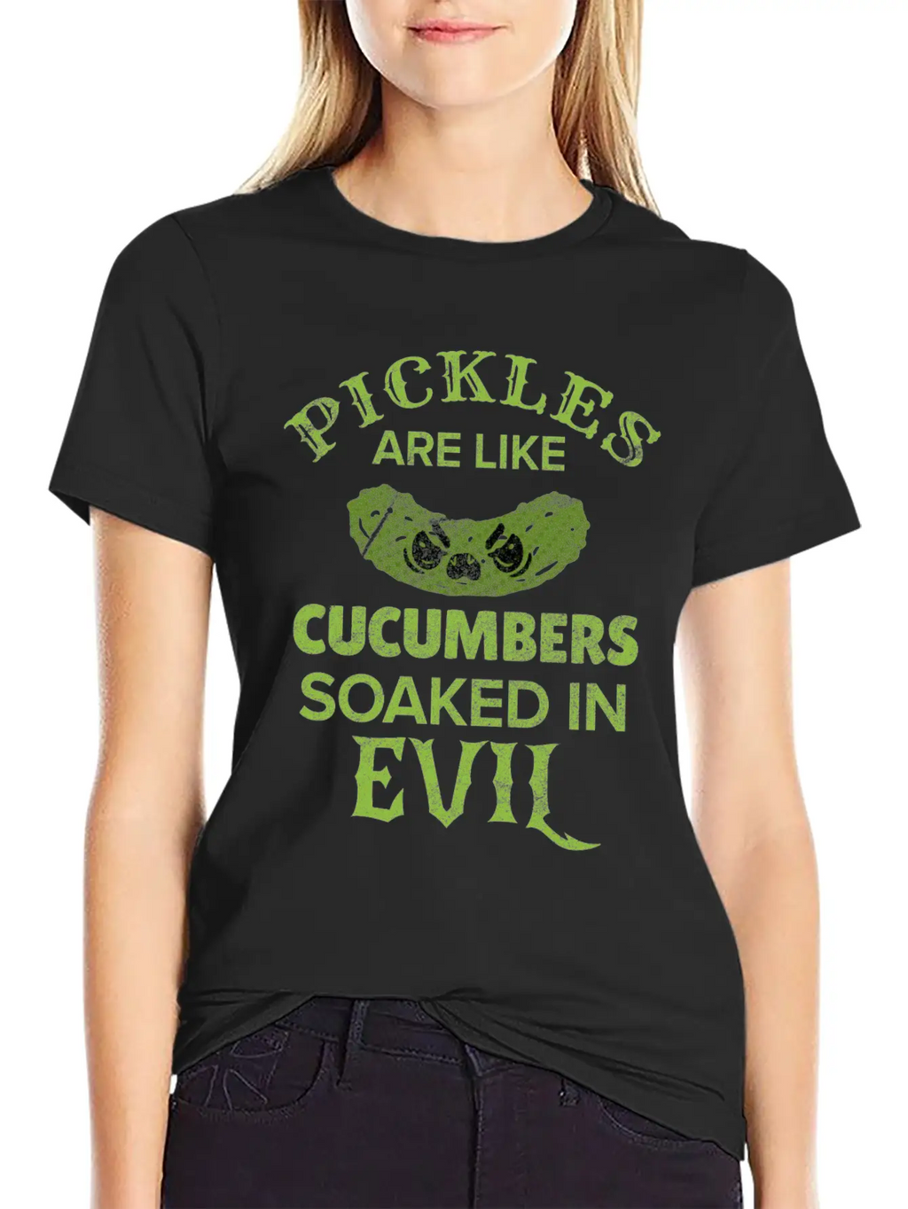 Pickle Pickles Cucumber Vegan Sour Pregnant Gift Breathable Soft Cotton T-Shirt – Timeless Casual Look