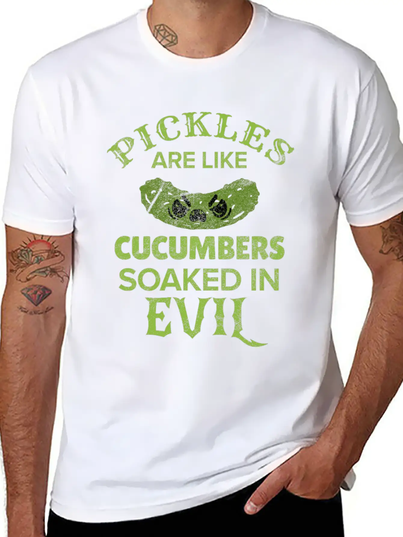 Pickle Pickles Cucumber Vegan Sour Pregnant Gift Breathable Soft Cotton T-Shirt – Timeless Casual Look