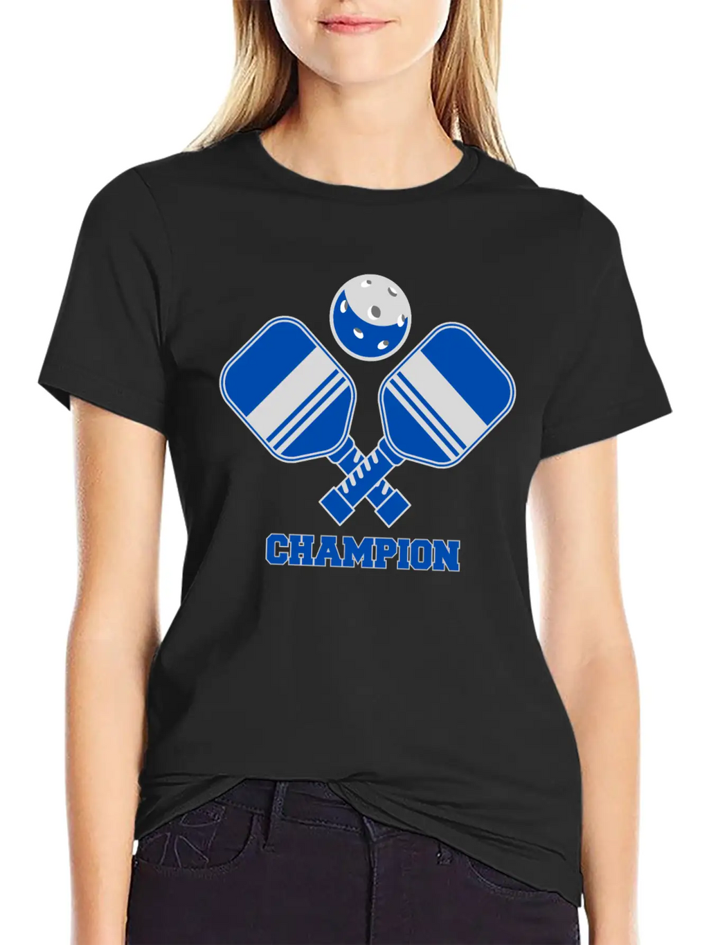 Pickleball Champion Design Breathable Soft Cotton T-Shirt – Timeless Casual Look