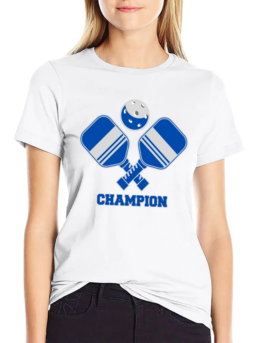Pickleball Champion Design Breathable Soft Cotton T-Shirt – Timeless Casual Look