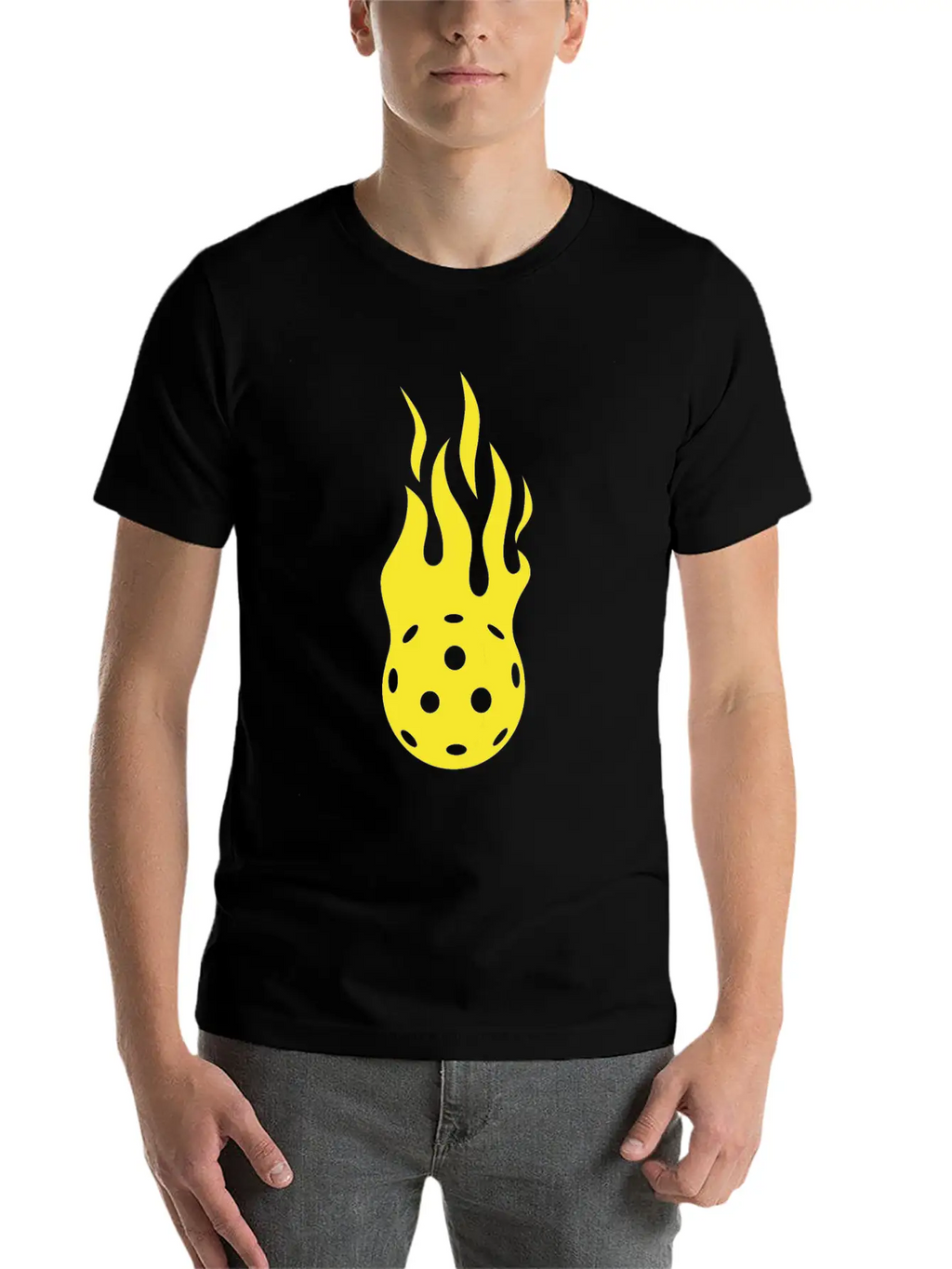 Pickleball Flame Paddleball Tennis Pickleball Essential Cotton Tee For Daily Outfits – Unisex Style