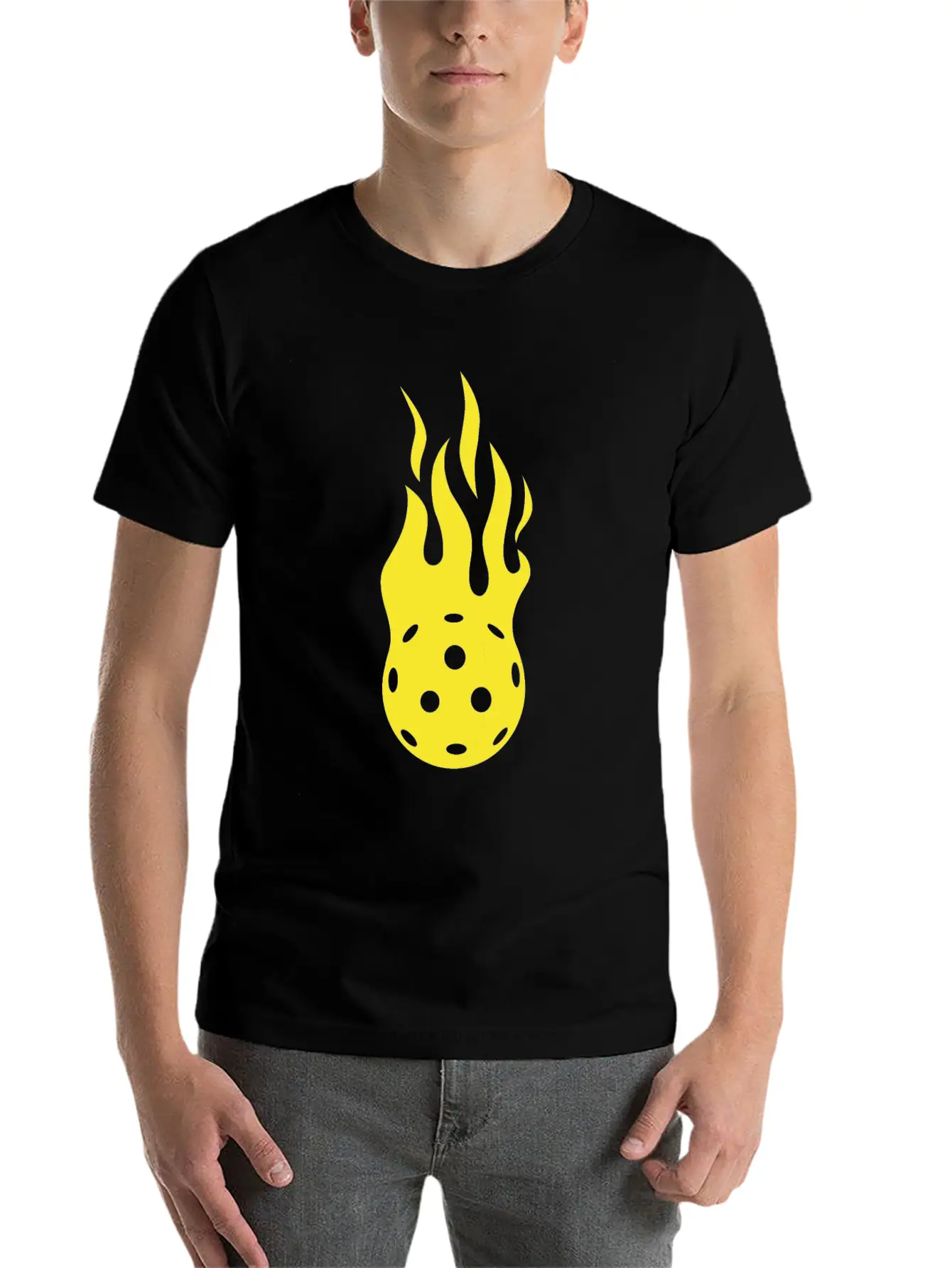 Pickleball Flame Paddleball Tennis Pickleball Essential Cotton Tee For Daily Outfits – Unisex Style