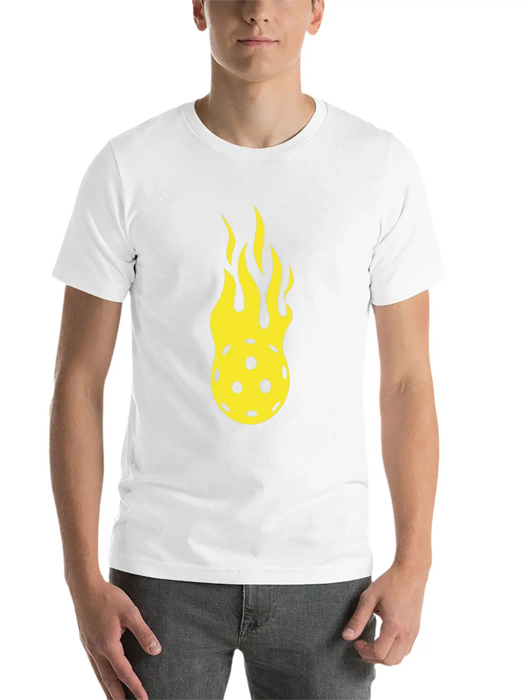 Pickleball Flame Paddleball Tennis Pickleball Essential Cotton Tee For Daily Outfits – Unisex Style