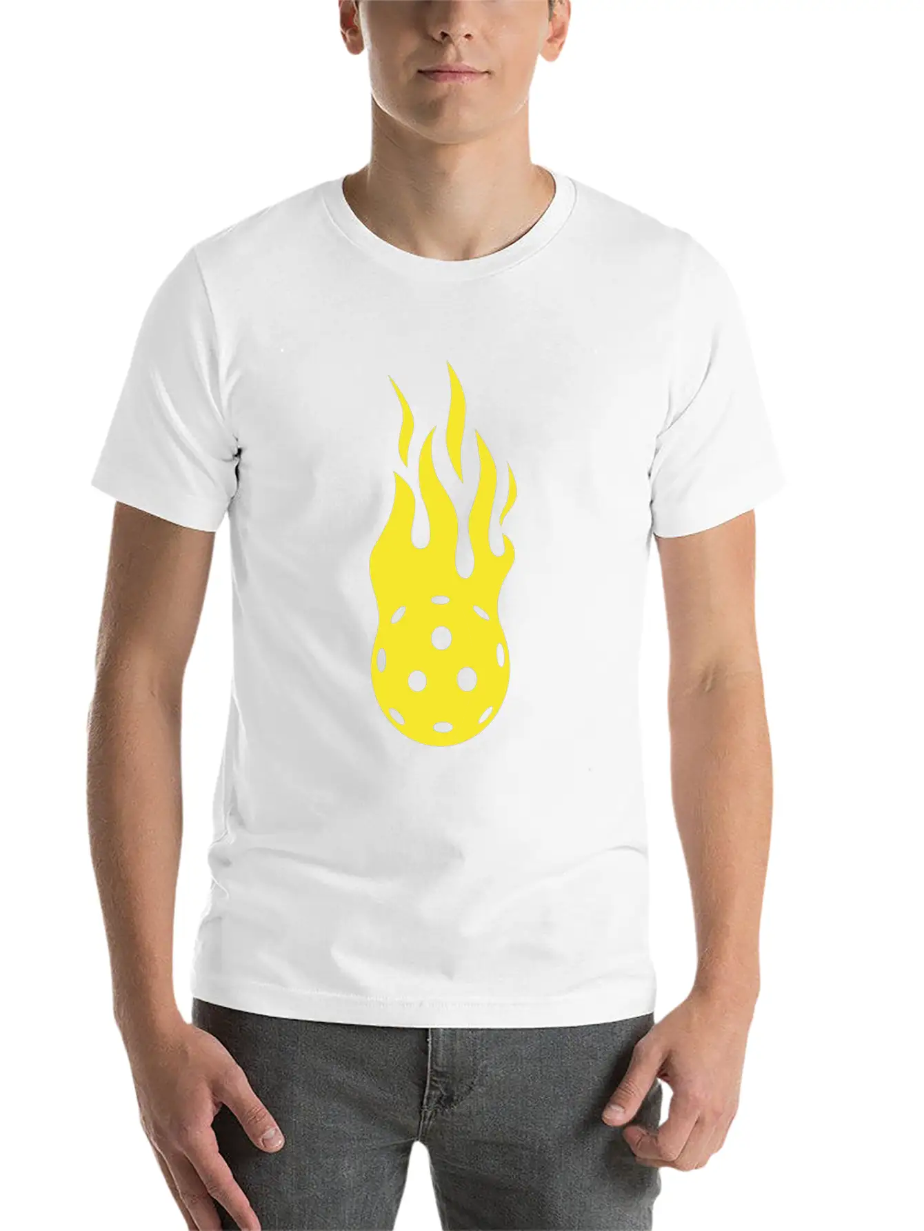 Pickleball Flame Paddleball Tennis Pickleball Essential Cotton Tee For Daily Outfits – Unisex Style