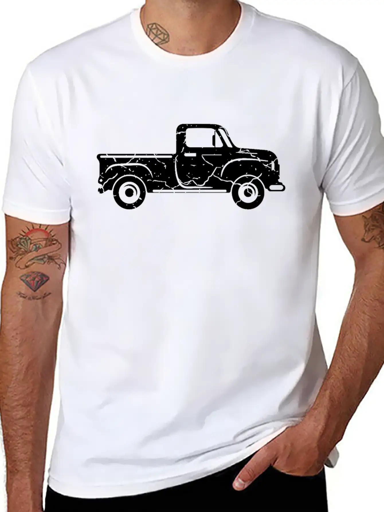 Pickup Retro Classic Car Trucker Gifts For Truck D Casual Graphic T-Shirt – Simple And Comfortable Daily Wear