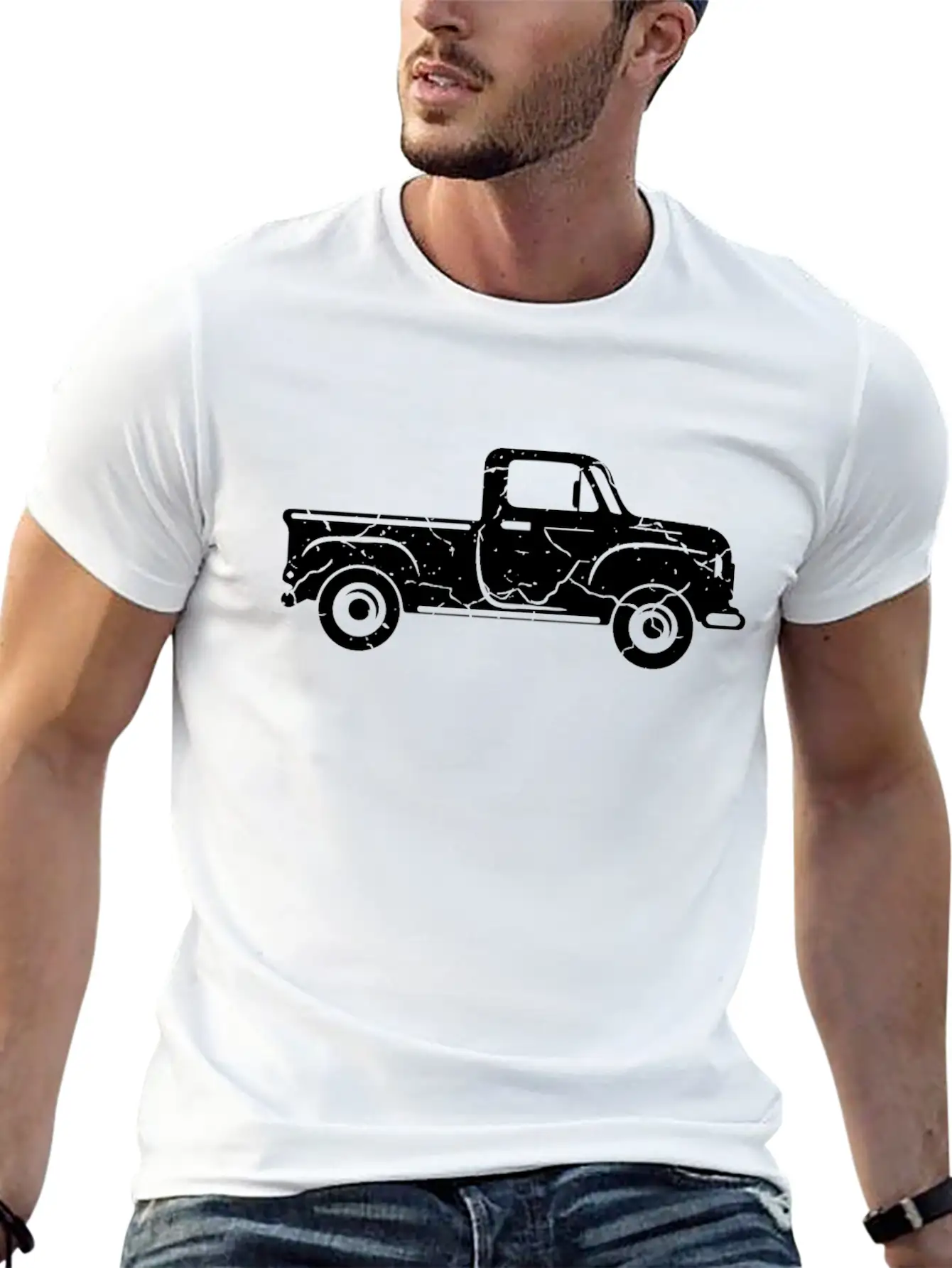 Pickup Retro Classic Car Trucker Gifts For Truck D Casual Graphic T-Shirt – Simple And Comfortable Daily Wear