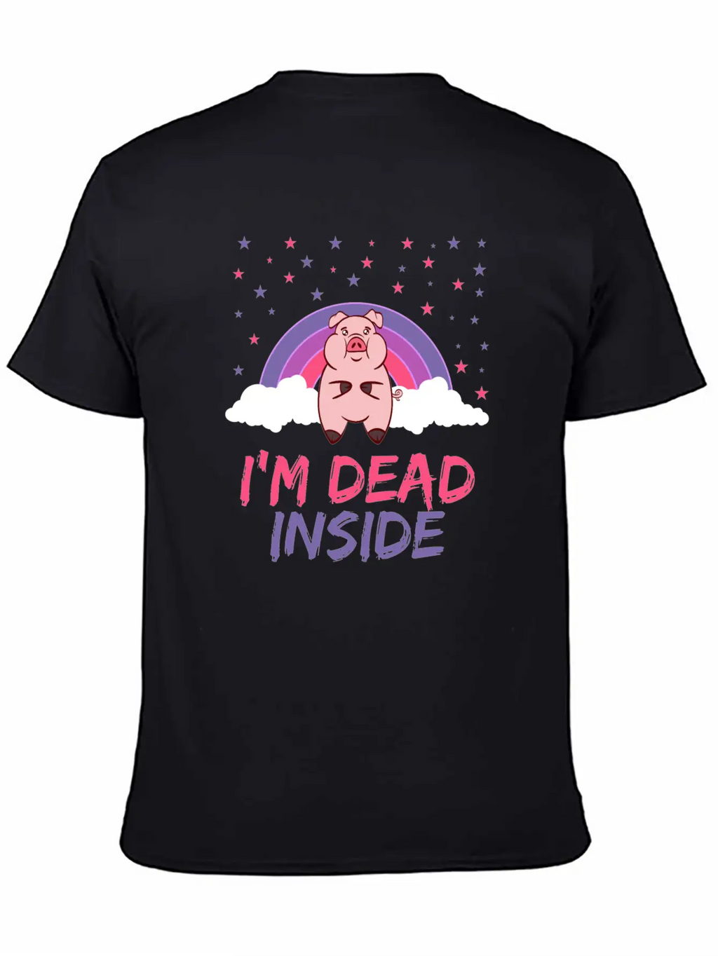 Pig I'm Dead Inside Depression Kills Raise Unisex Casual T-Shirt – Clean Design For Daily Comfort