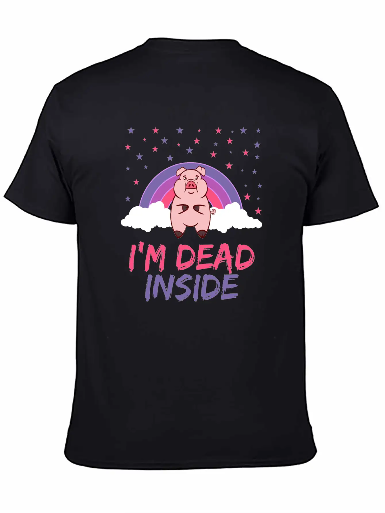 Pig I'm Dead Inside Depression Kills Raise Unisex Casual T-Shirt – Clean Design For Daily Comfort