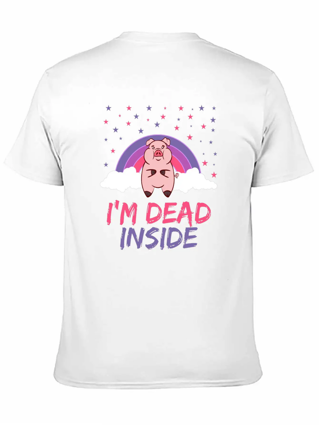 Pig I'm Dead Inside Depression Kills Raise Unisex Casual T-Shirt – Clean Design For Daily Comfort