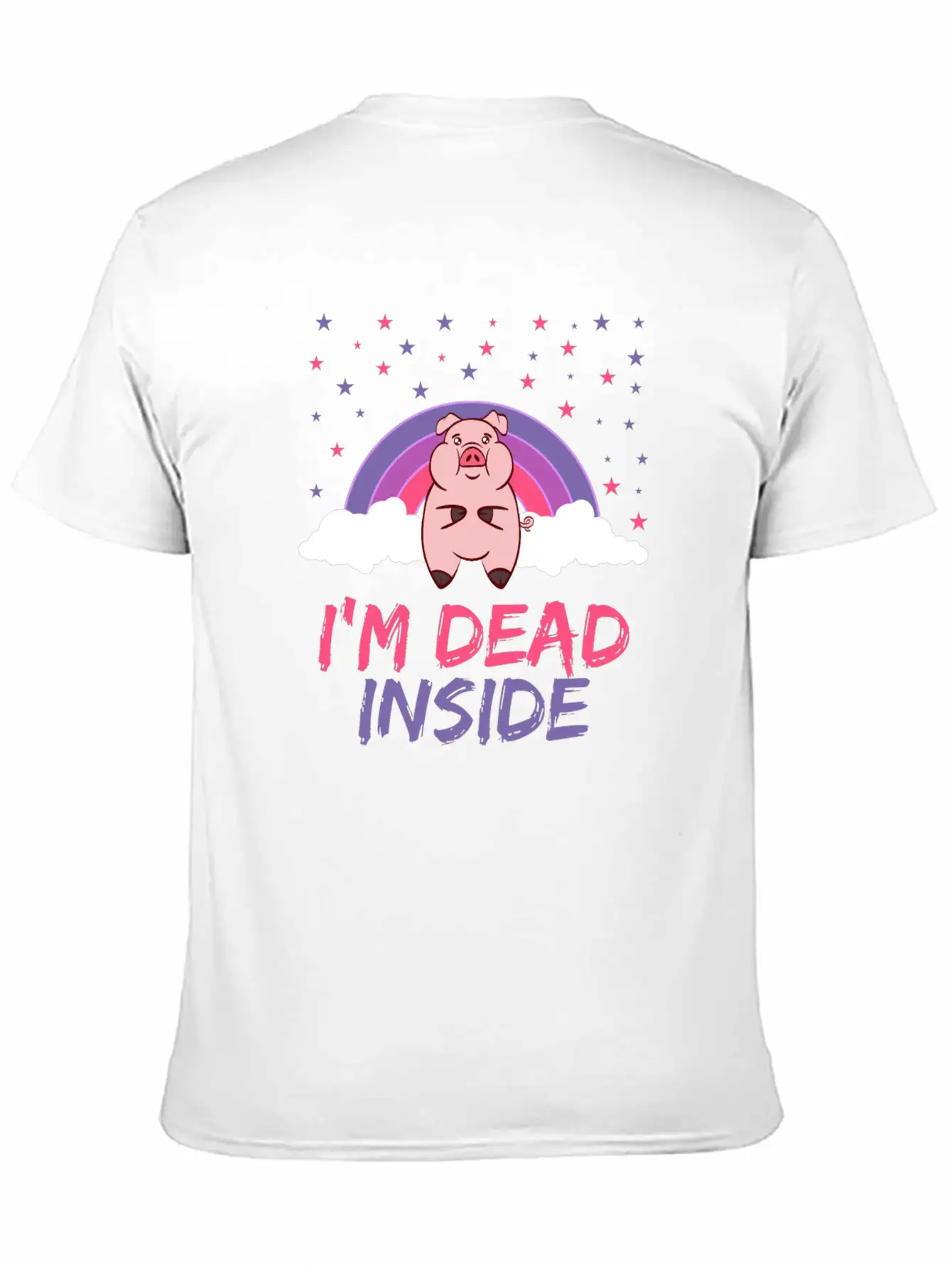 Pig I'm Dead Inside Depression Kills Raise Unisex Casual T-Shirt – Clean Design For Daily Comfort