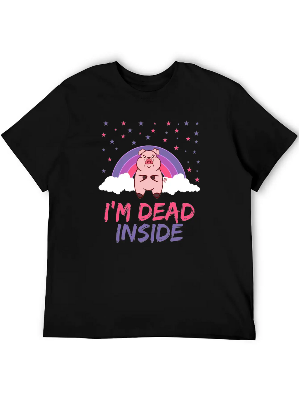 Pig I'm Dead Inside Depression Kills Raise Unisex Casual T-Shirt – Clean Design For Daily Comfort