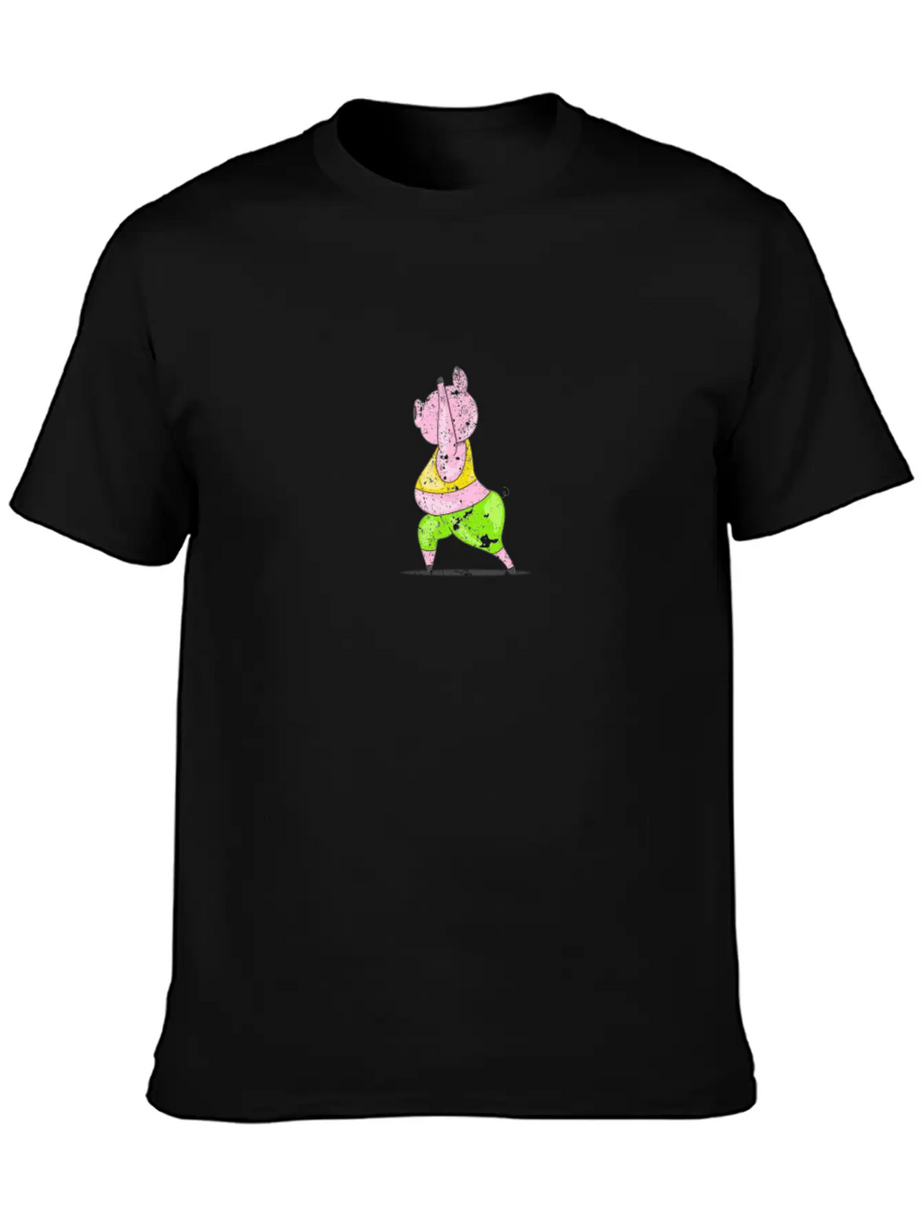 Pig Yoga Exercise Unisex Casual T-Shirt – Clean Design For Daily Comfort
