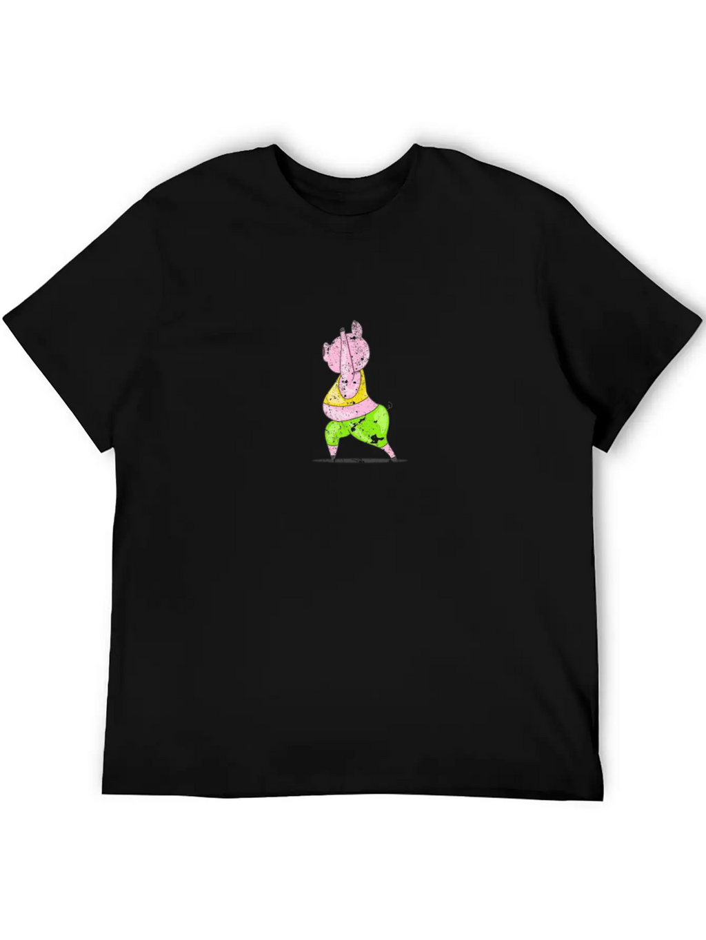 Pig Yoga Exercise Unisex Casual T-Shirt – Clean Design For Daily Comfort