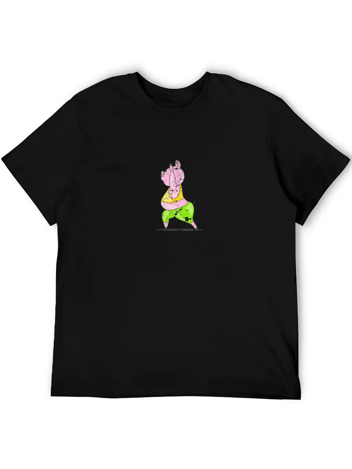 Pig Yoga Exercise Unisex Casual T-Shirt – Clean Design For Daily Comfort