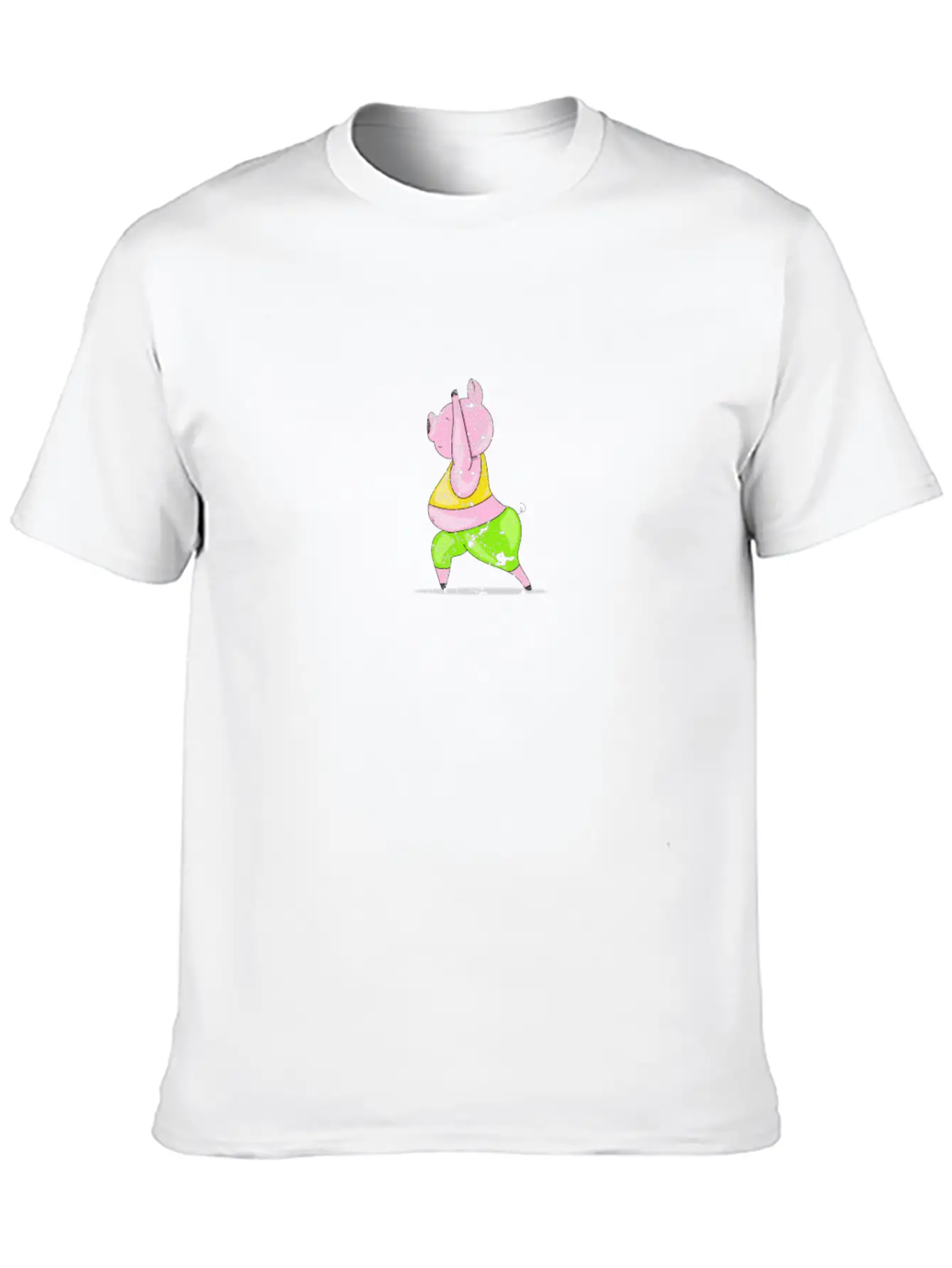 Pig Yoga Exercise Unisex Casual T-Shirt – Clean Design For Daily Comfort