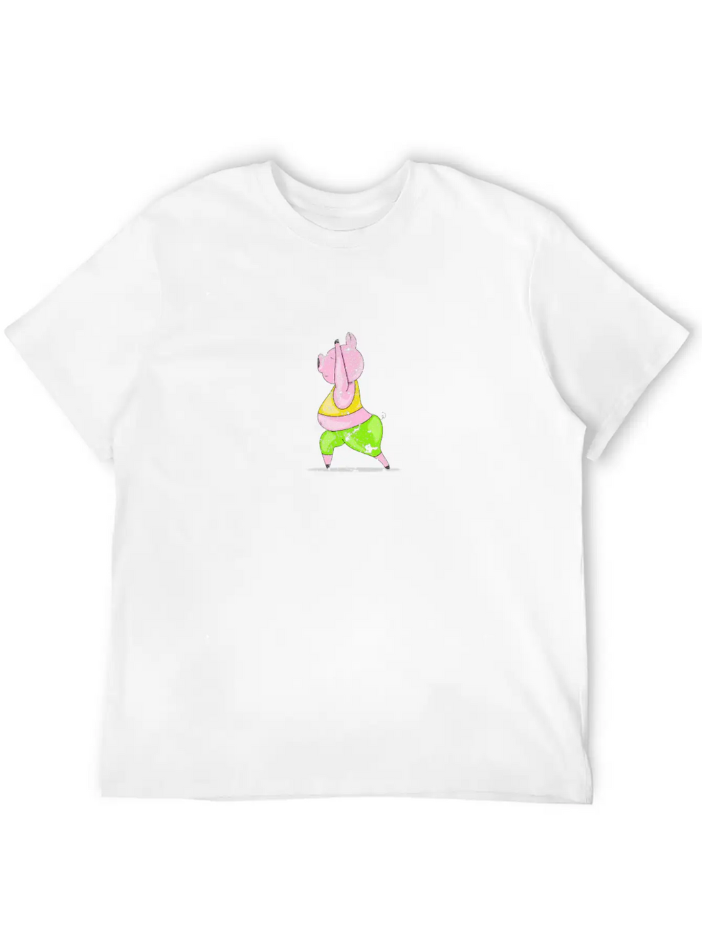 Pig Yoga Exercise Unisex Casual T-Shirt – Clean Design For Daily Comfort