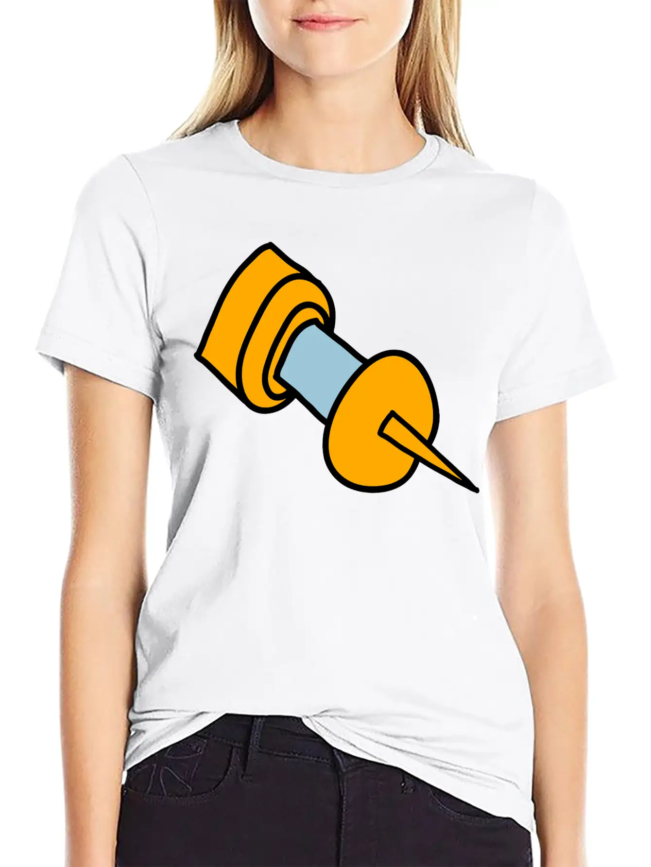 Pin Unisex Short Sleeve Soft Cotton T-Shirt – Casual Everyday Wear