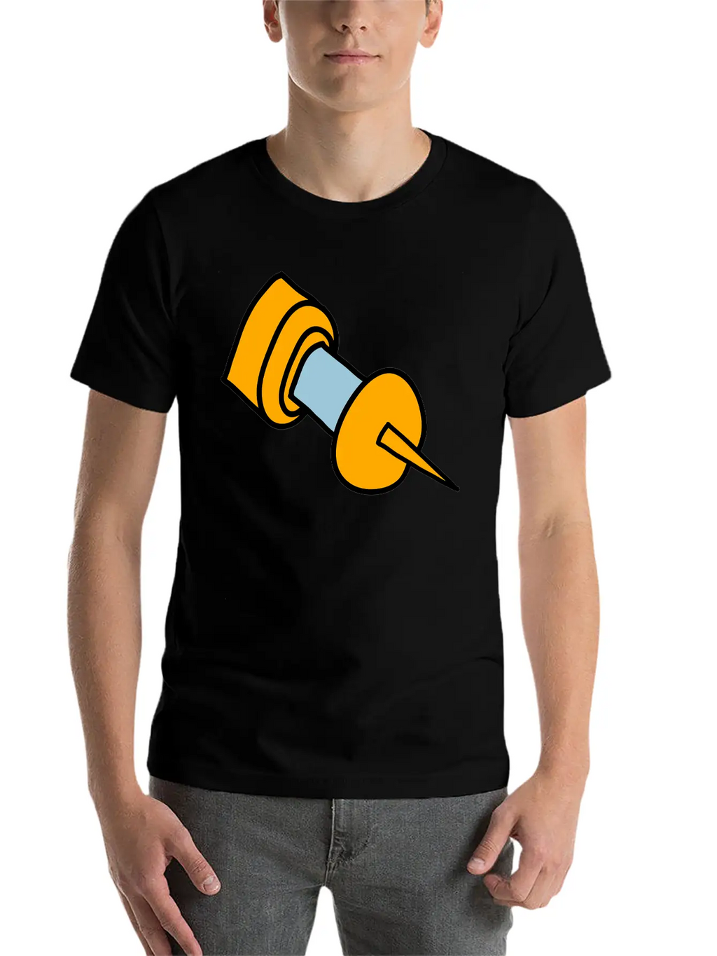 Pin Unisex Short Sleeve Soft Cotton T-Shirt – Casual Everyday Wear
