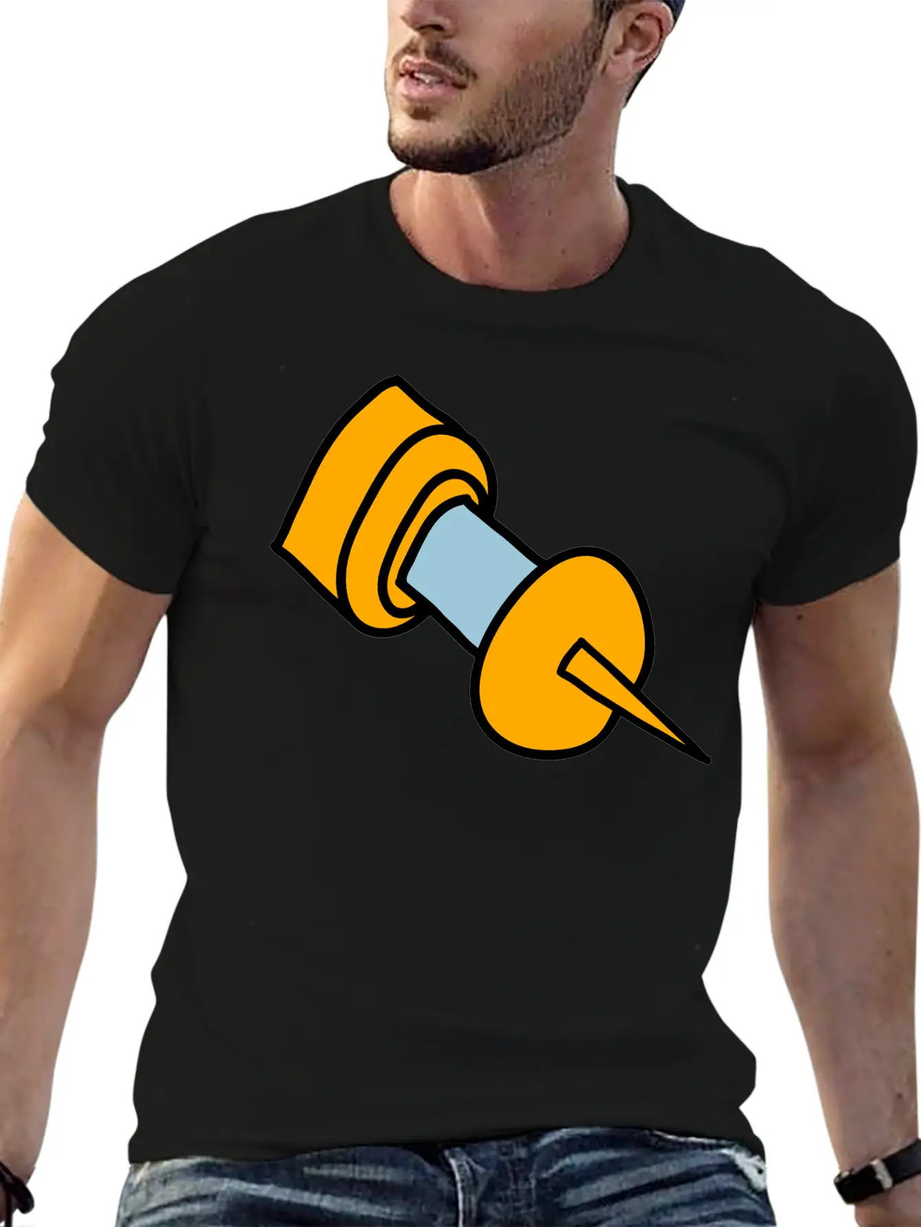 Pin Unisex Short Sleeve Soft Cotton T-Shirt – Casual Everyday Wear