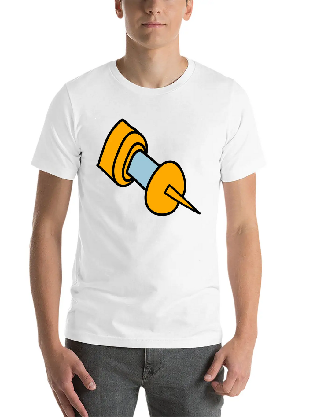 Pin Unisex Short Sleeve Soft Cotton T-Shirt – Casual Everyday Wear