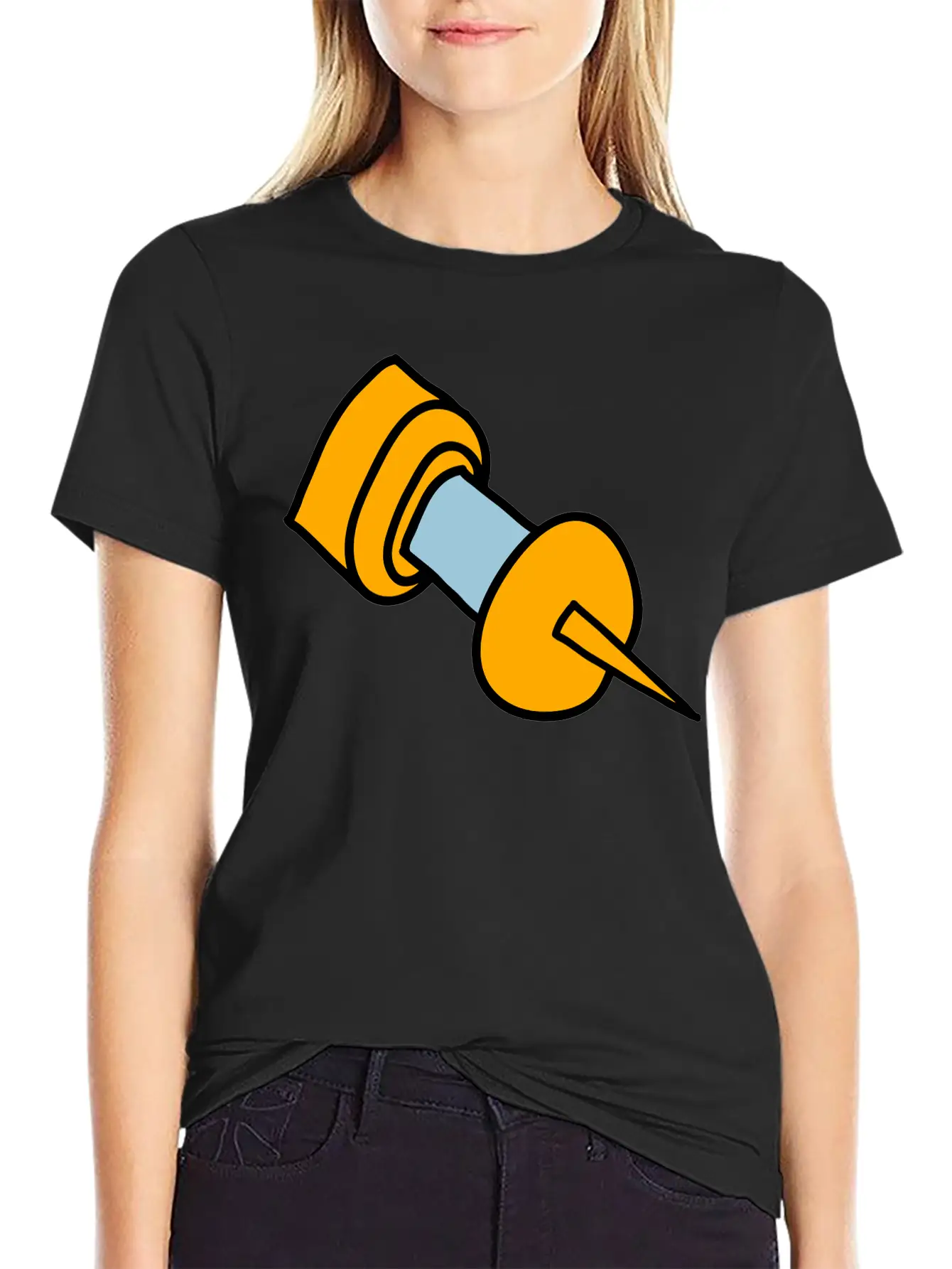 Pin Unisex Short Sleeve Soft Cotton T-Shirt – Casual Everyday Wear