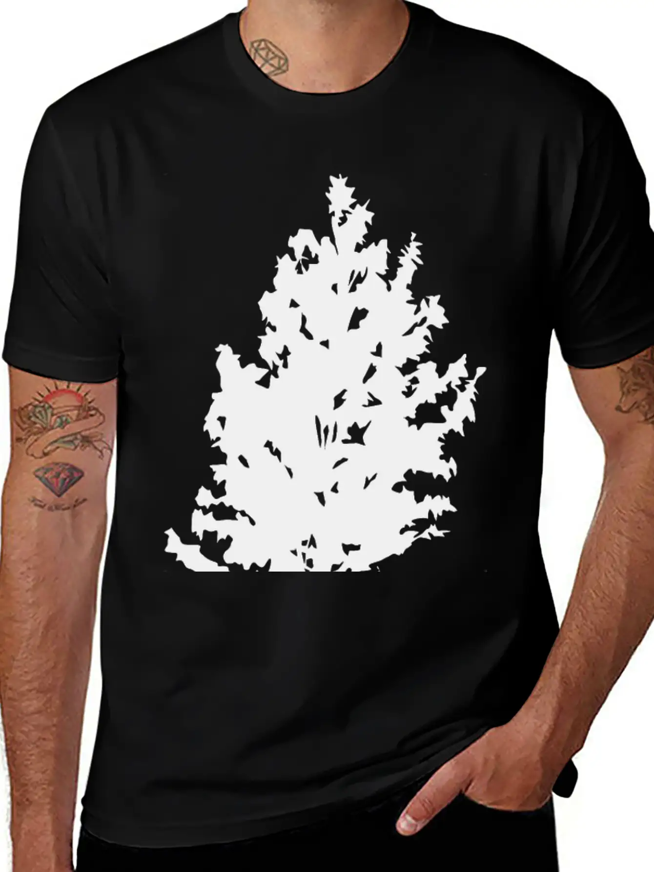 Pine Tree Unisex Casual T-Shirt – Clean Design For Daily Comfort