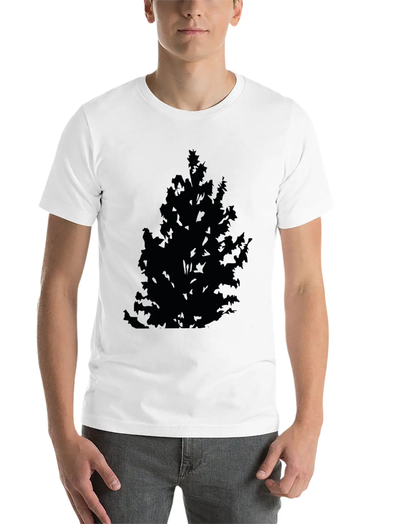 Pine Tree Unisex Casual T-Shirt – Clean Design For Daily Comfort