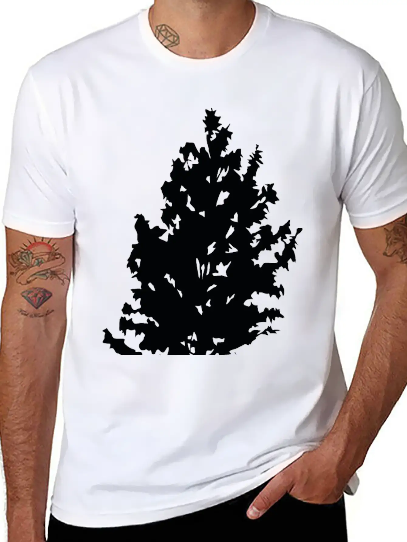 Pine Tree Unisex Casual T-Shirt – Clean Design For Daily Comfort