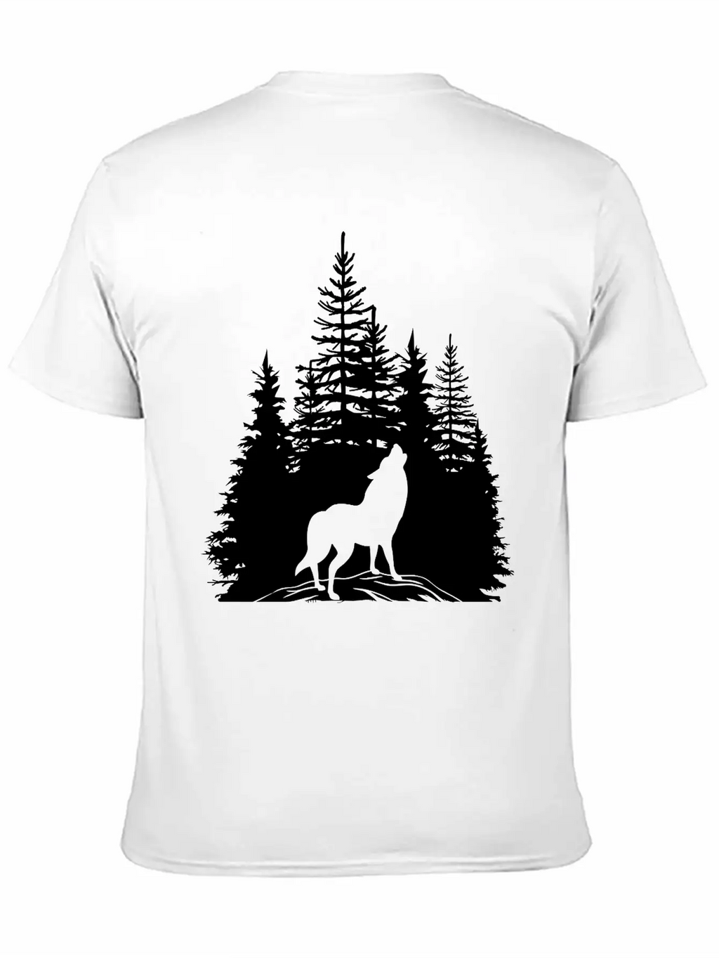 Pine Wolf Breathable Soft Cotton T-Shirt – Timeless Casual Look