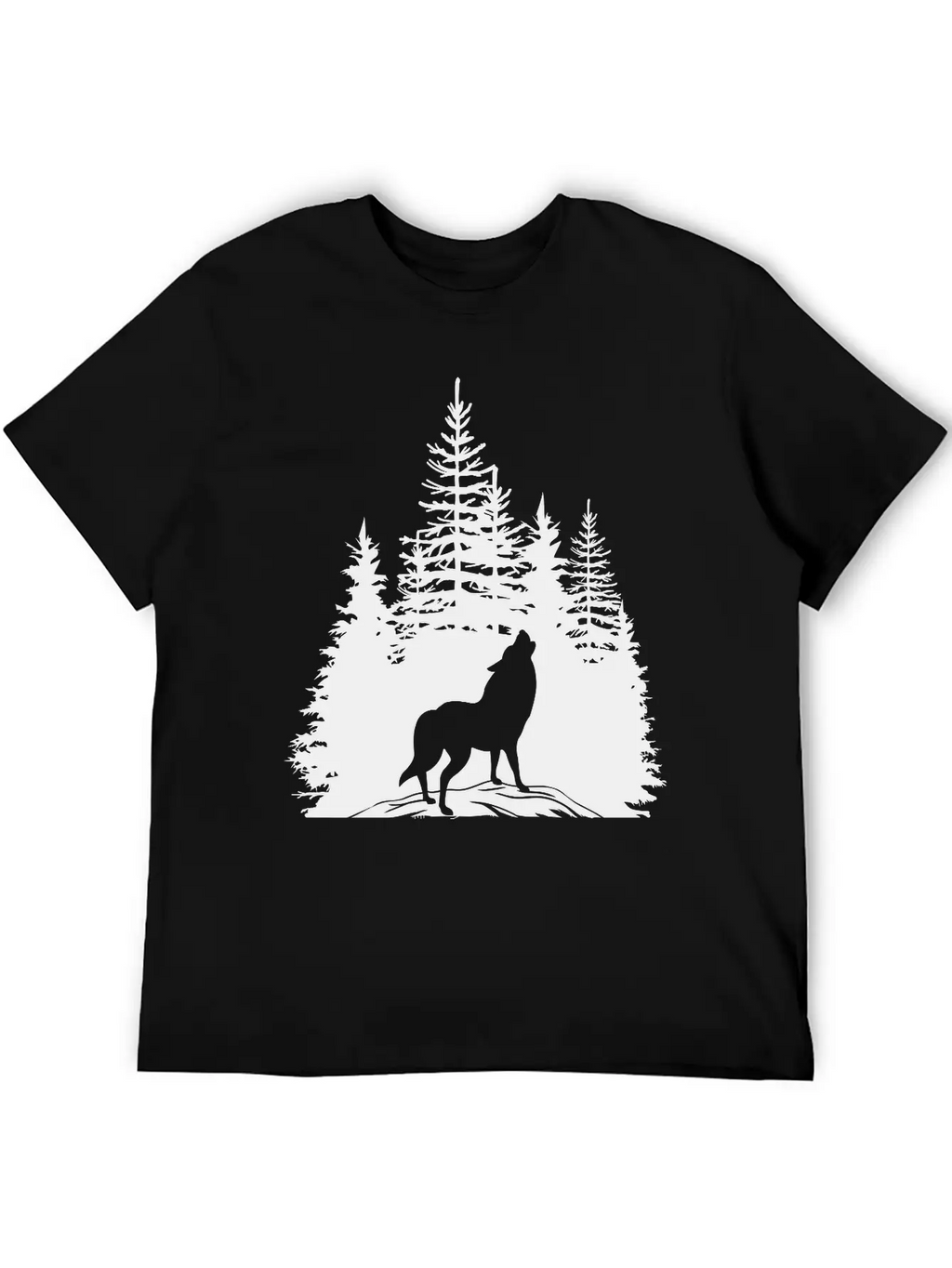 Pine Wolf Breathable Soft Cotton T-Shirt – Timeless Casual Look