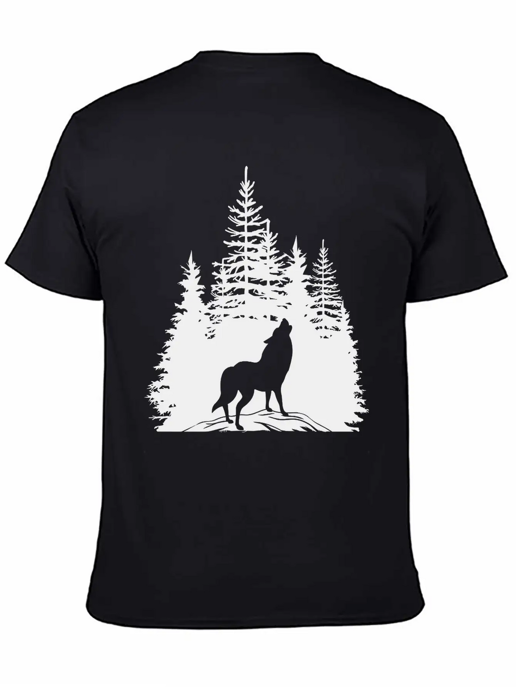 Pine Wolf Breathable Soft Cotton T-Shirt – Timeless Casual Look