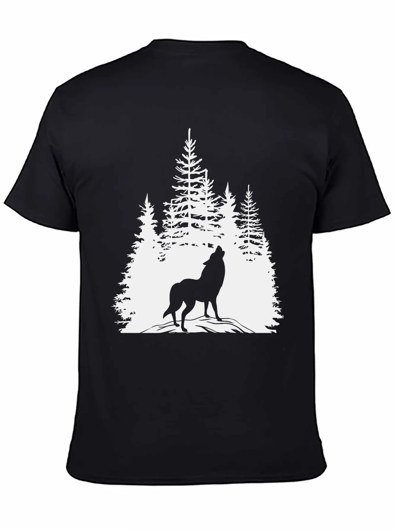 Pine Wolf Breathable Soft Cotton T-Shirt – Timeless Casual Look