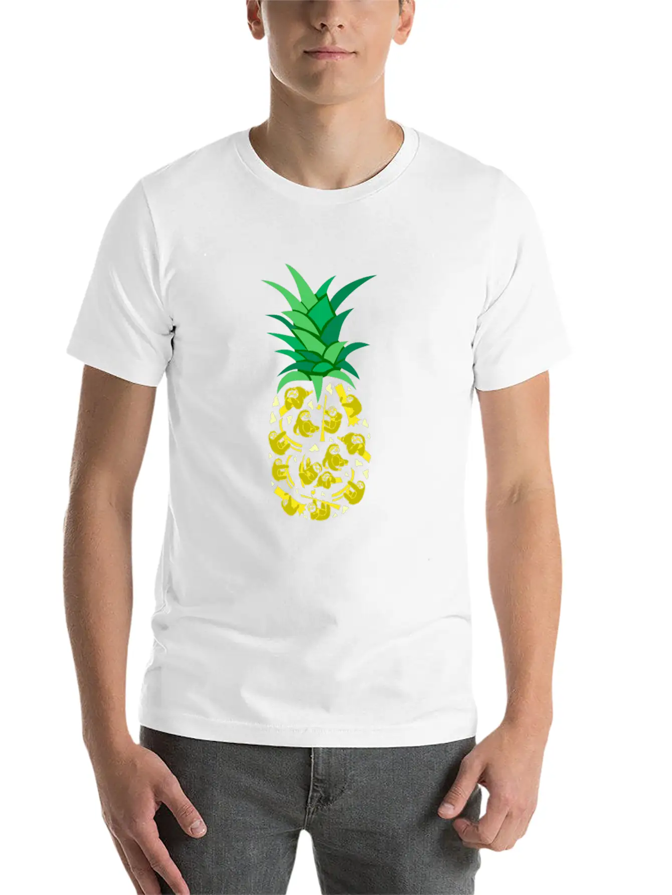 Pineapple Unisex Casual T-Shirt – Clean Design For Daily Comfort