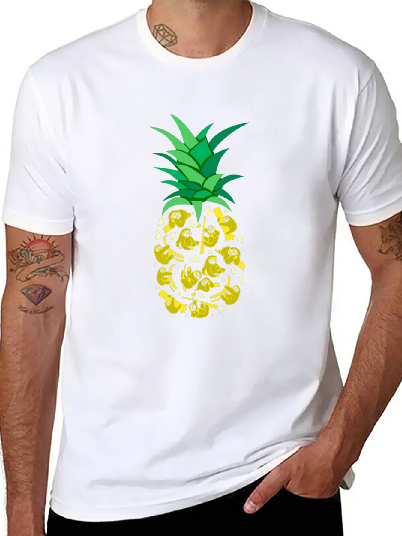 Pineapple Unisex Casual T-Shirt – Clean Design For Daily Comfort